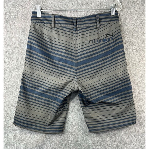 Vans Vanphibian Series Shorts Men’s 30 Gray Black Striped Chino Outdoor Casual - Picture 3 of 8